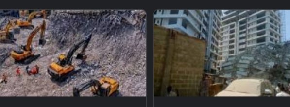 Collapsed 21-storey building in Ikoyi, Lagos State.