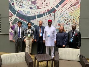 The Minister of State for Science, Technology and Innovation, Chief Henry Ikechukwu Ikoh, (2R), representing Nigeria in The Global Clean Energy Action Forum, USA